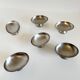 Set Of 6 Vintage Modernist Oval Shaped Small Ice Cream/Snack Cups