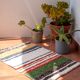 Handwoven recycled cotton rug - 40 x 60 cm