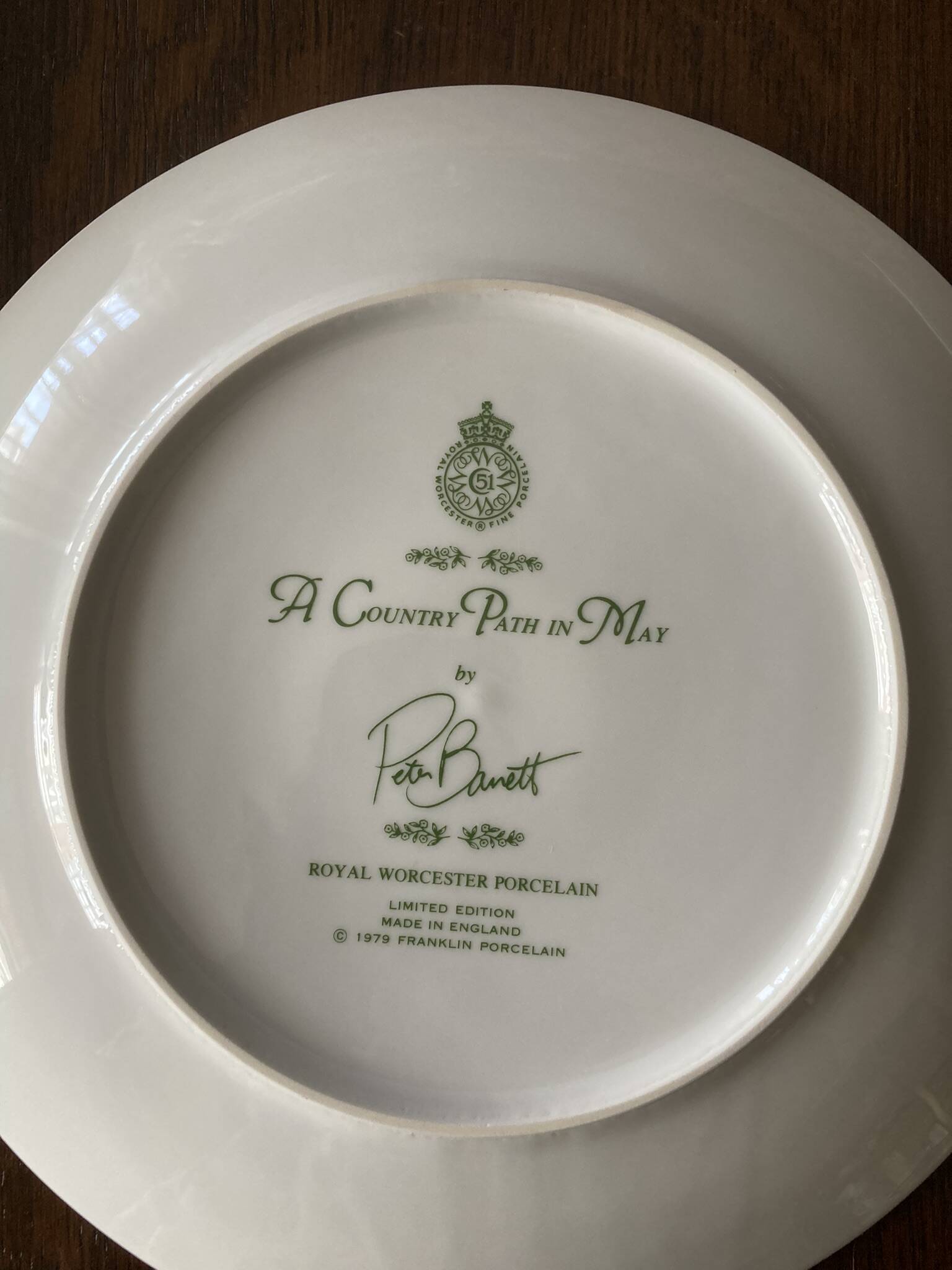 Set of 12 decorative plates Royal Worcester – Peter Barrett – Edition