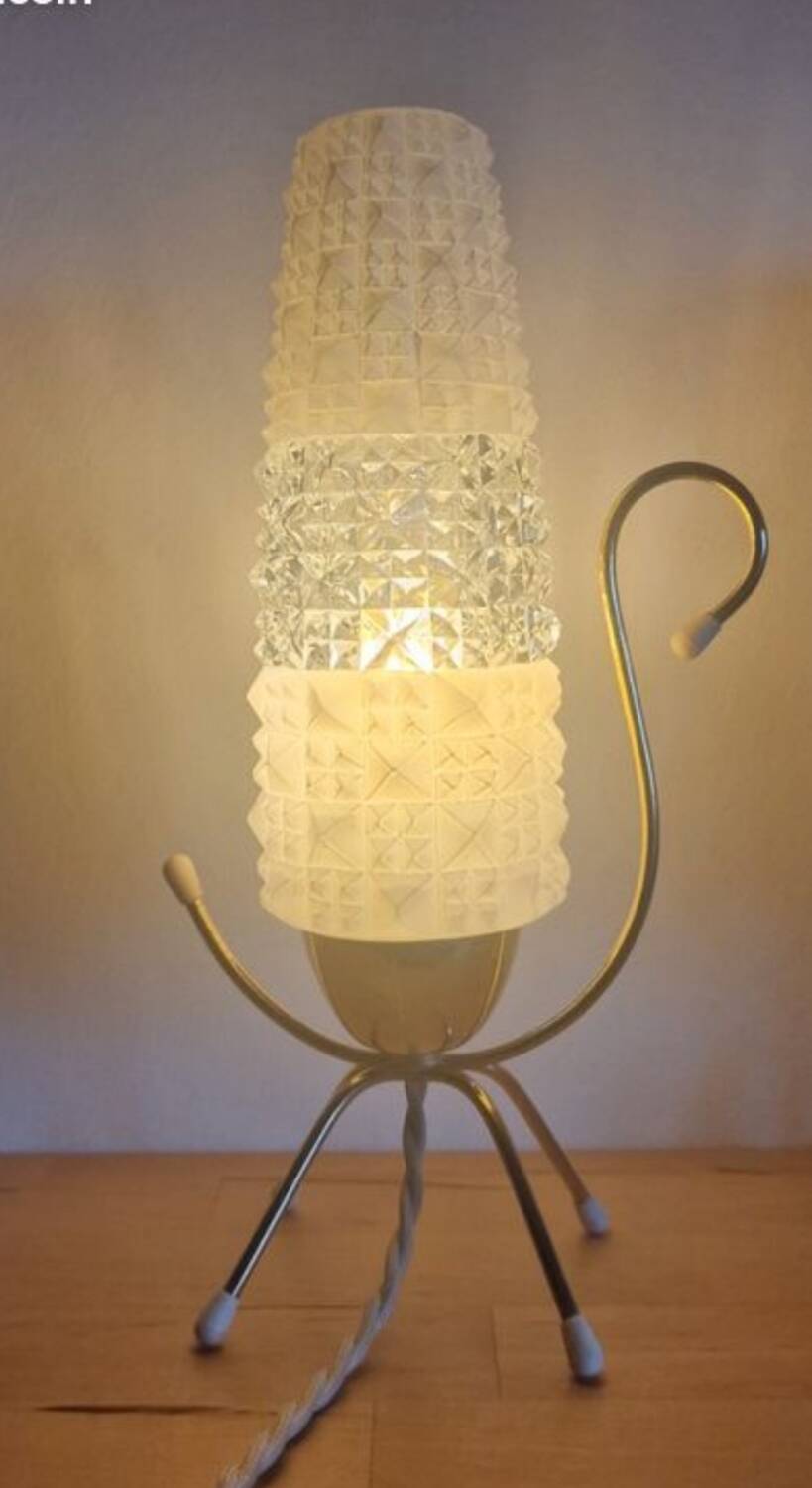 Restored 1950s bedside lamps