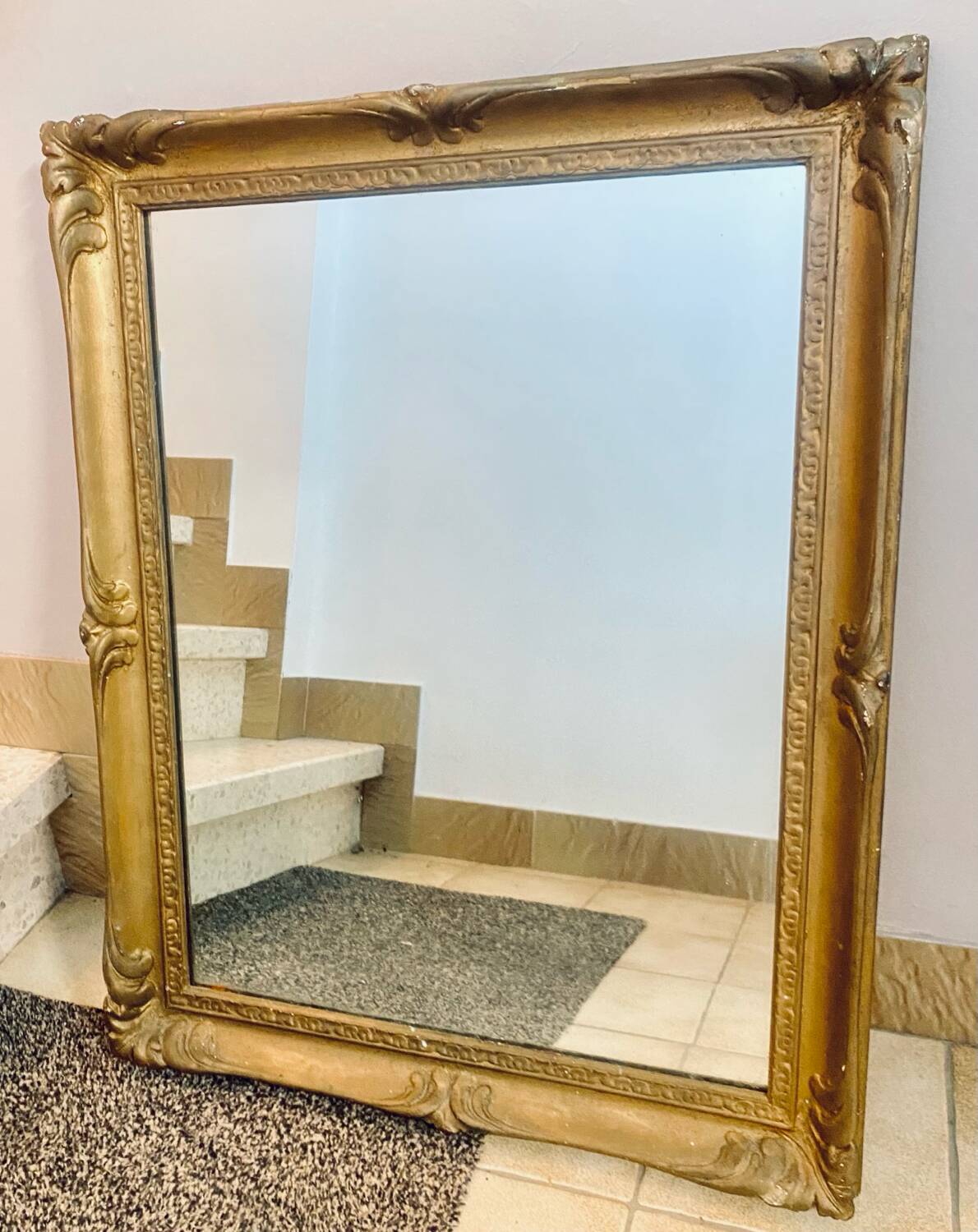 Miroir XIXème avec moulures Or