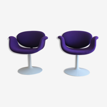 Pair of Little Tulip chairs by Pierre Paulin
