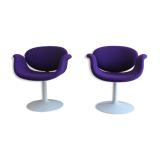 Pair of Little Tulip chairs by Pierre Paulin