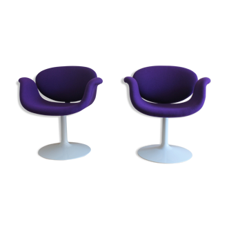Pair of Little Tulip chairs by Pierre Paulin
