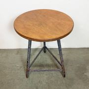 Tabouret d'atelier industriel gris, années 1960
