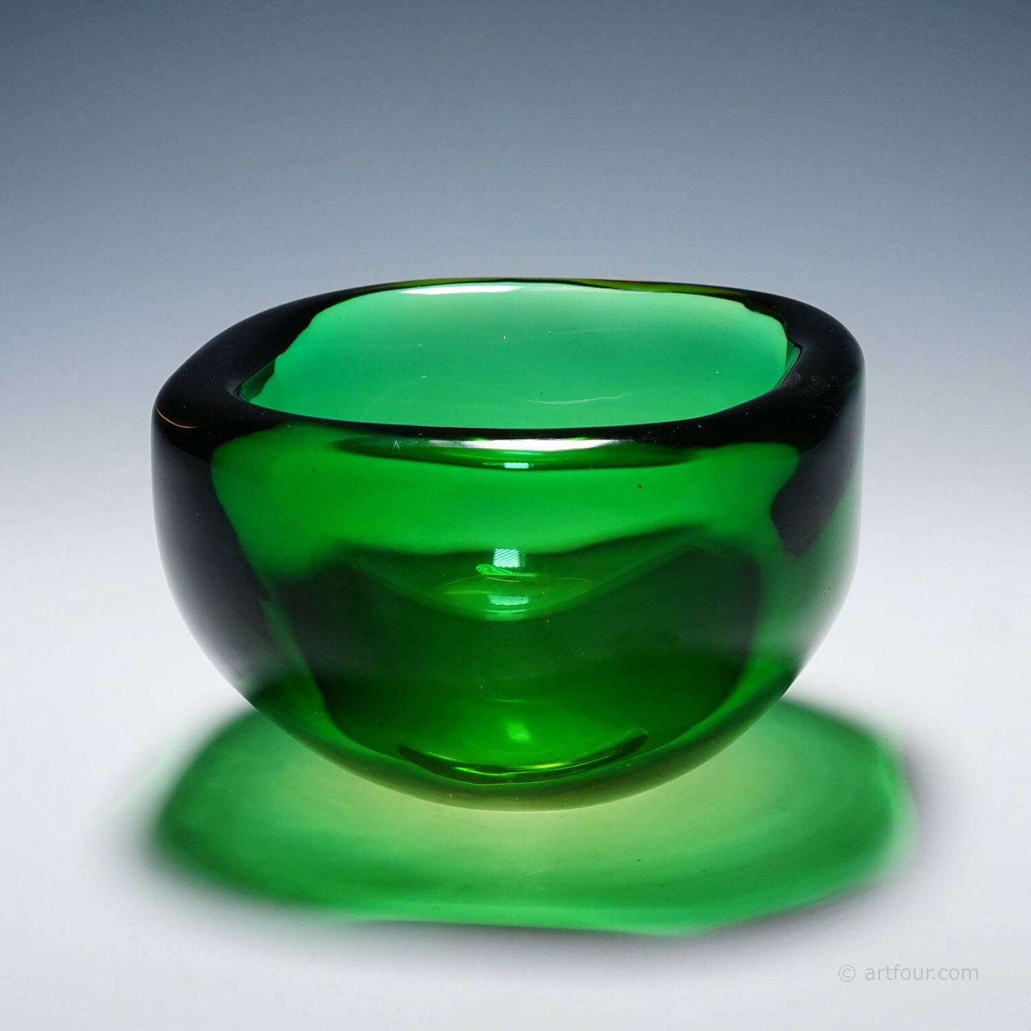 Vintage art glass bowl by Seguso Murano 1960s