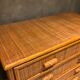 Commode tiroirs rotin bambou