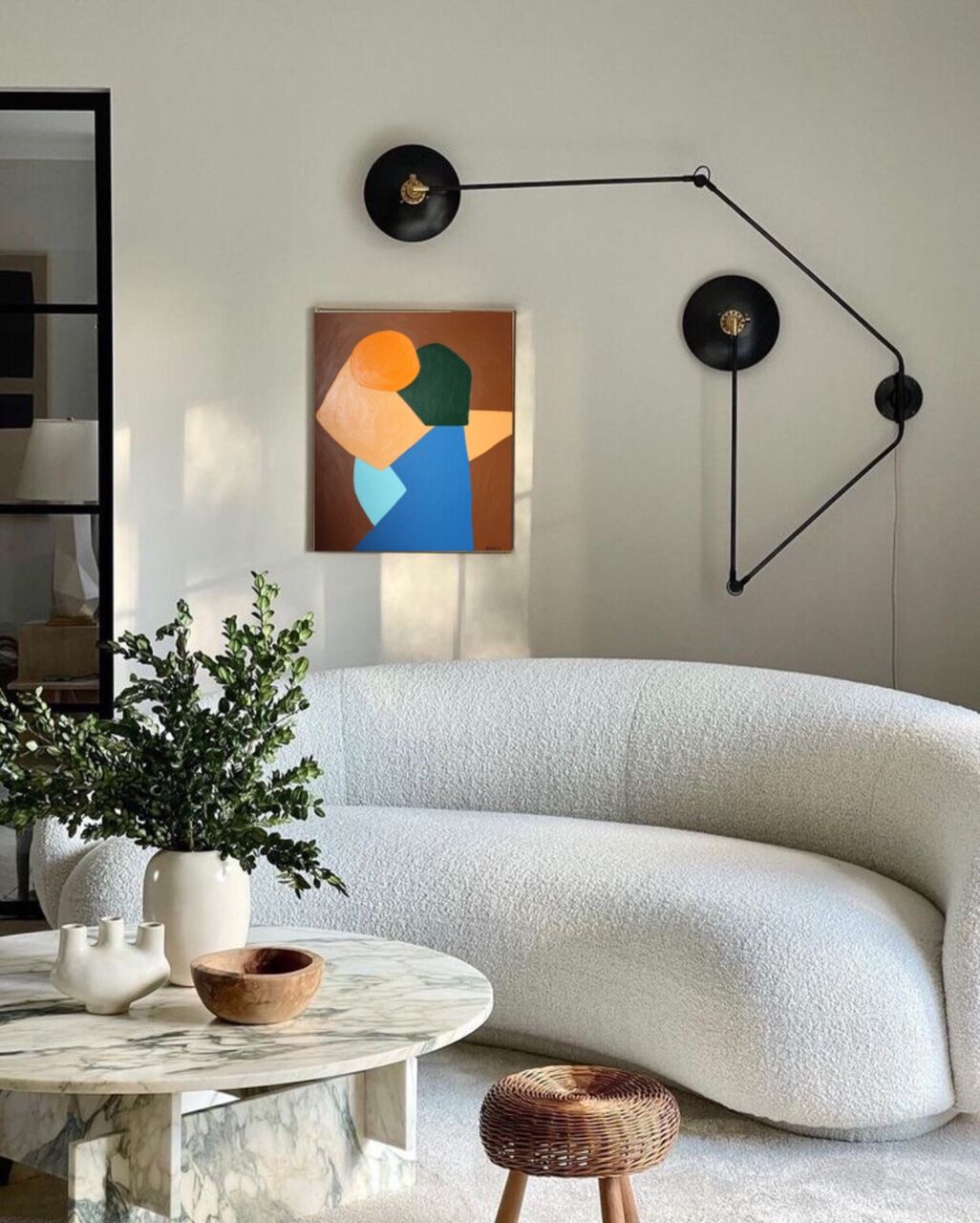 Original figurative painting "come closer" 73x60 cm