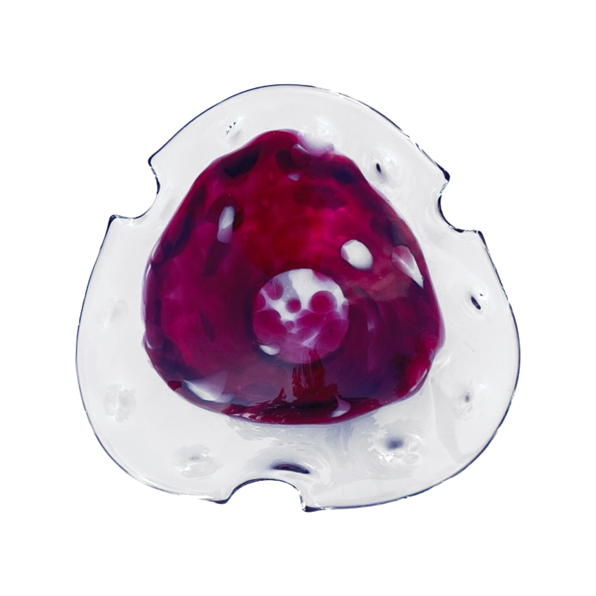 Organic glass ashtray, Murano, Italy, 1970s