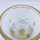 Engraved bohemian crystal vase