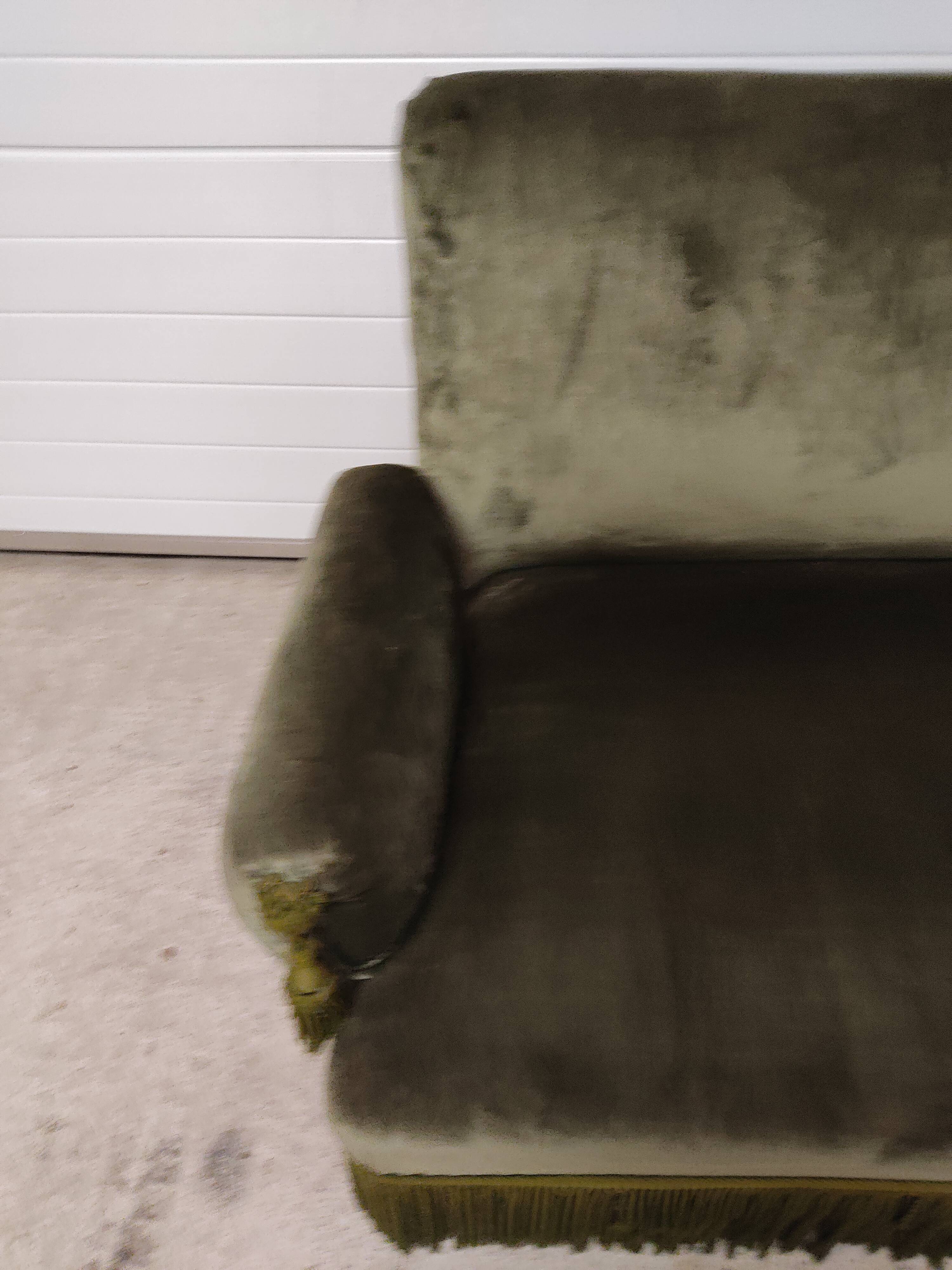 Bench epoque 19 ieme velvet green