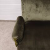 Bench epoque 19 ieme velvet green