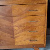 Vintage chest of drawers with compass feet