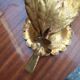 Pair of gold leaf sconces