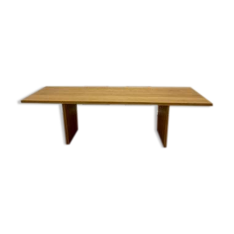 Grande table à manger en chêne brut technicraft