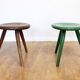 Solid wood stool 1950