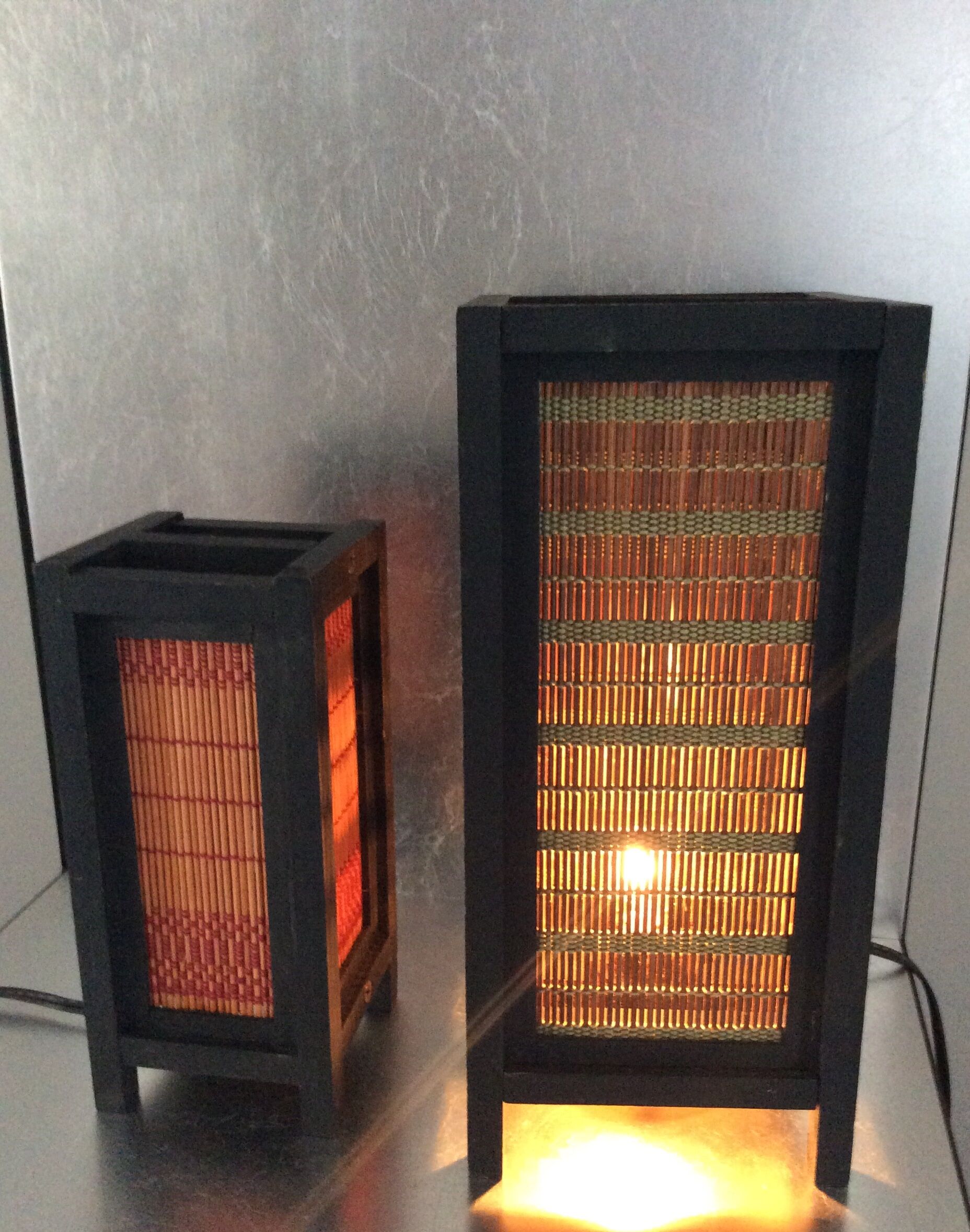 Pair of Japanese lantern lamps from the 70s and 80s