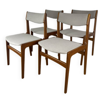 Set of 4 Scandinavian chairs Erik Buch