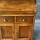 Secrétaire à rideau en merisier – Petit bureau de rangement, seconde m