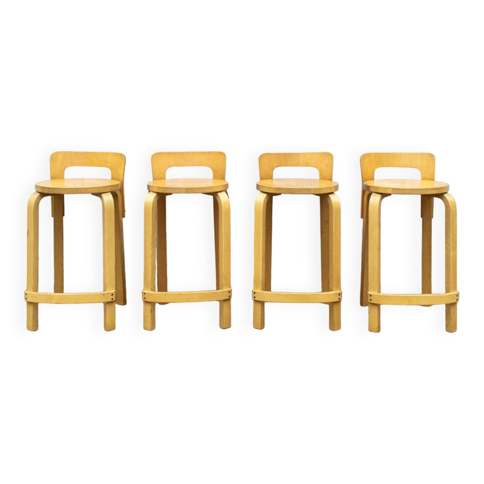 Sgabello K65 di Alvar Aalto per Artek, 70's