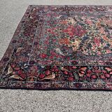 Ancient Persian carpet, Kirman Laver, circa 1880
