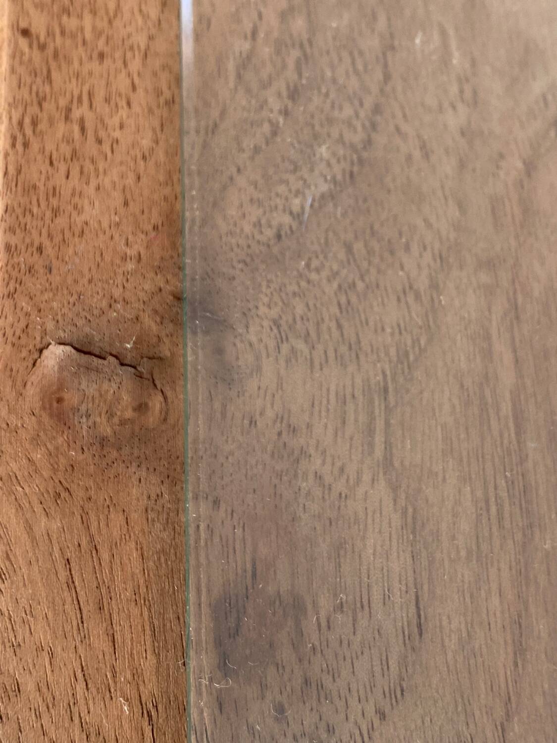 Wooden and bamboo glazed tray