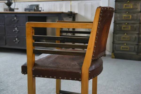 Fauteuil moderne cuir 1940’s