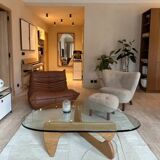 Armchair and footrest for & tradition