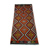 Vintage turkish kilim rug , 95 x 45 cm
