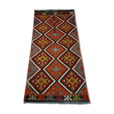 Vintage turkish kilim rug , 95 x 45 cm