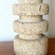 Brutalist stone lamp in Tormos style, circa 1970.