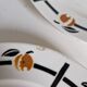 Badonviller art deco platter and 6 dessert plates