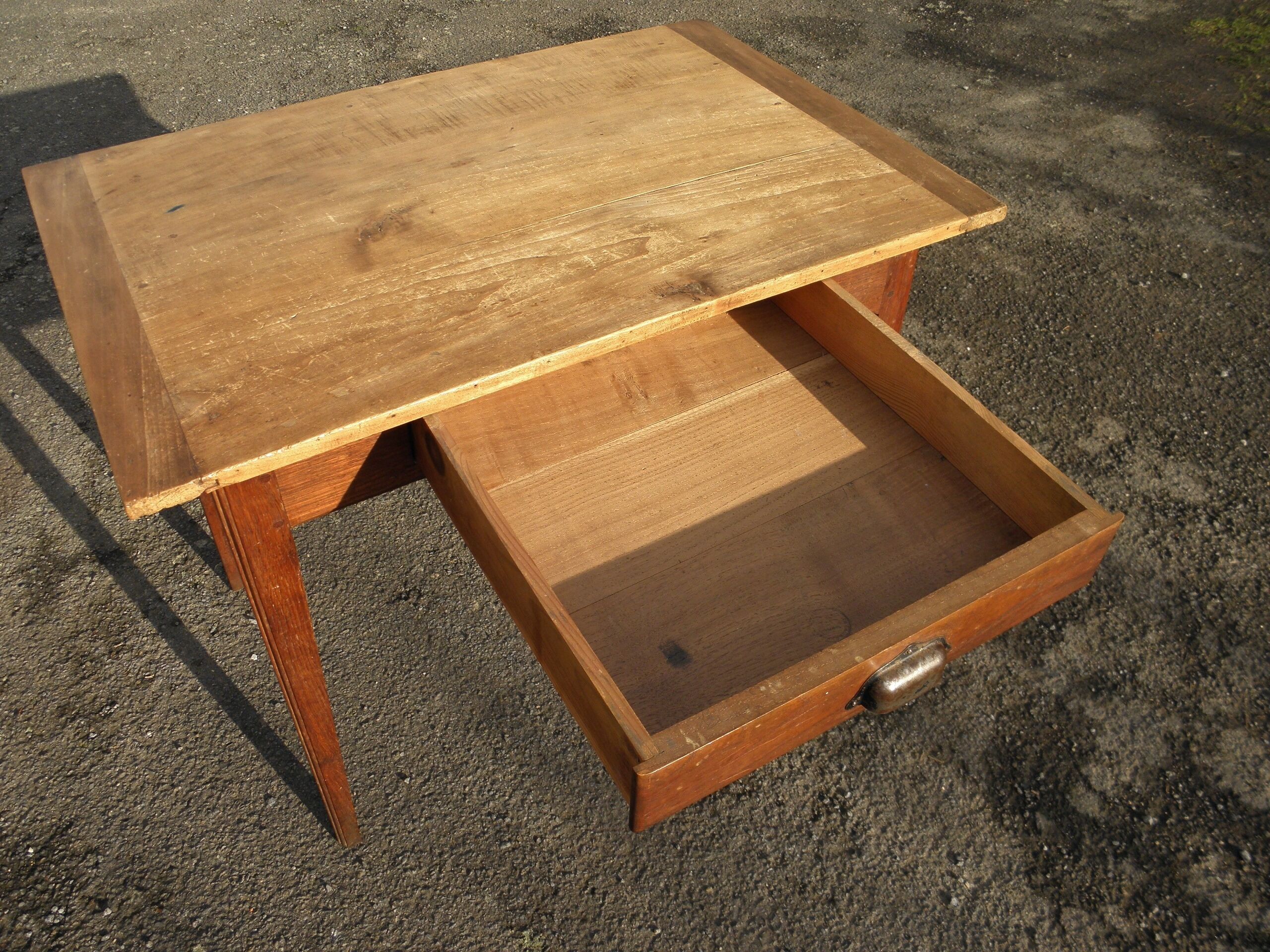 Ash drawer table 95 x 62 cm