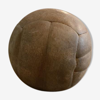 Ballon de football vintage en cuir