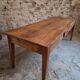 18th-century French farmhouse dining table in oak and chestnut.