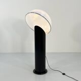 Black ciot floor lamp by ennio chiggio for lumenform, 1970