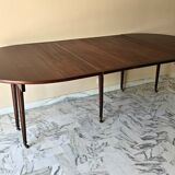 Extendable half-moon table in Louis XVI style