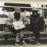 Photo print, friends on a bench, USA 80s