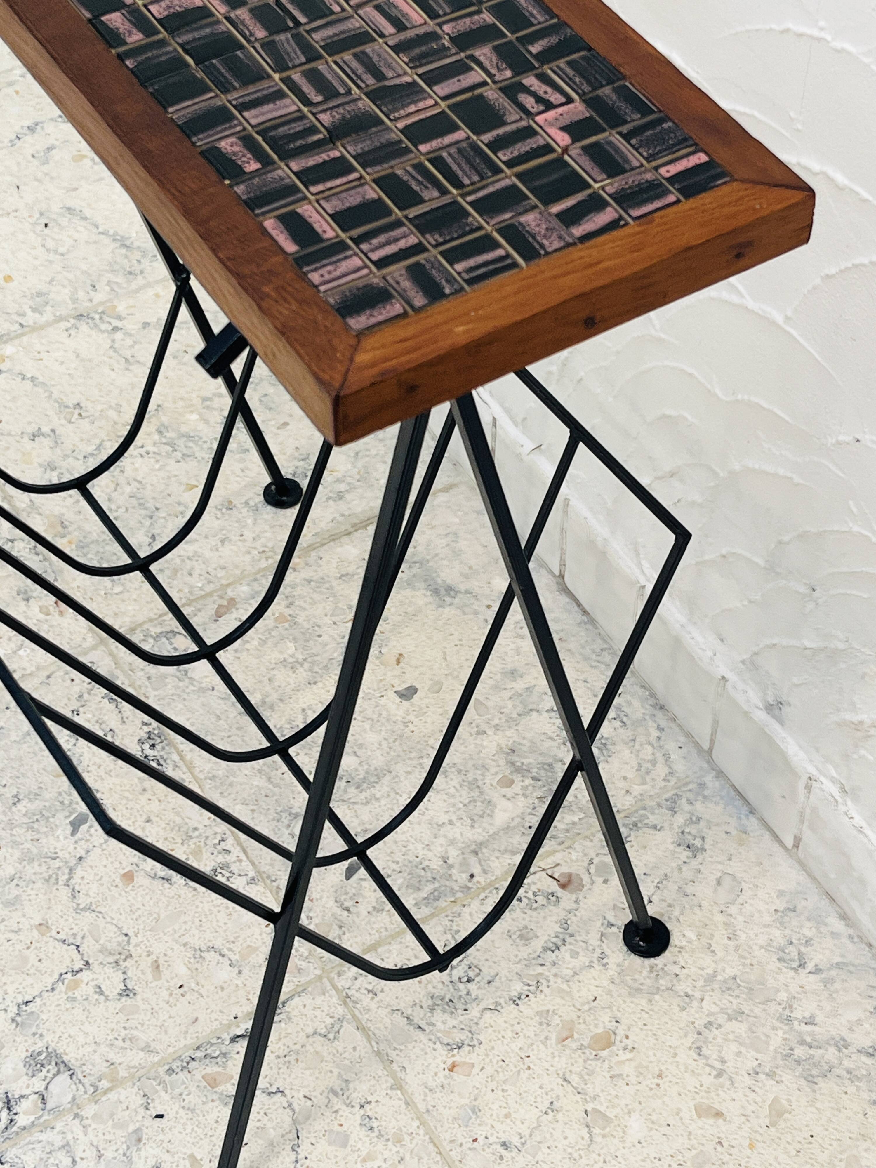 Vintage ceramic magazine table