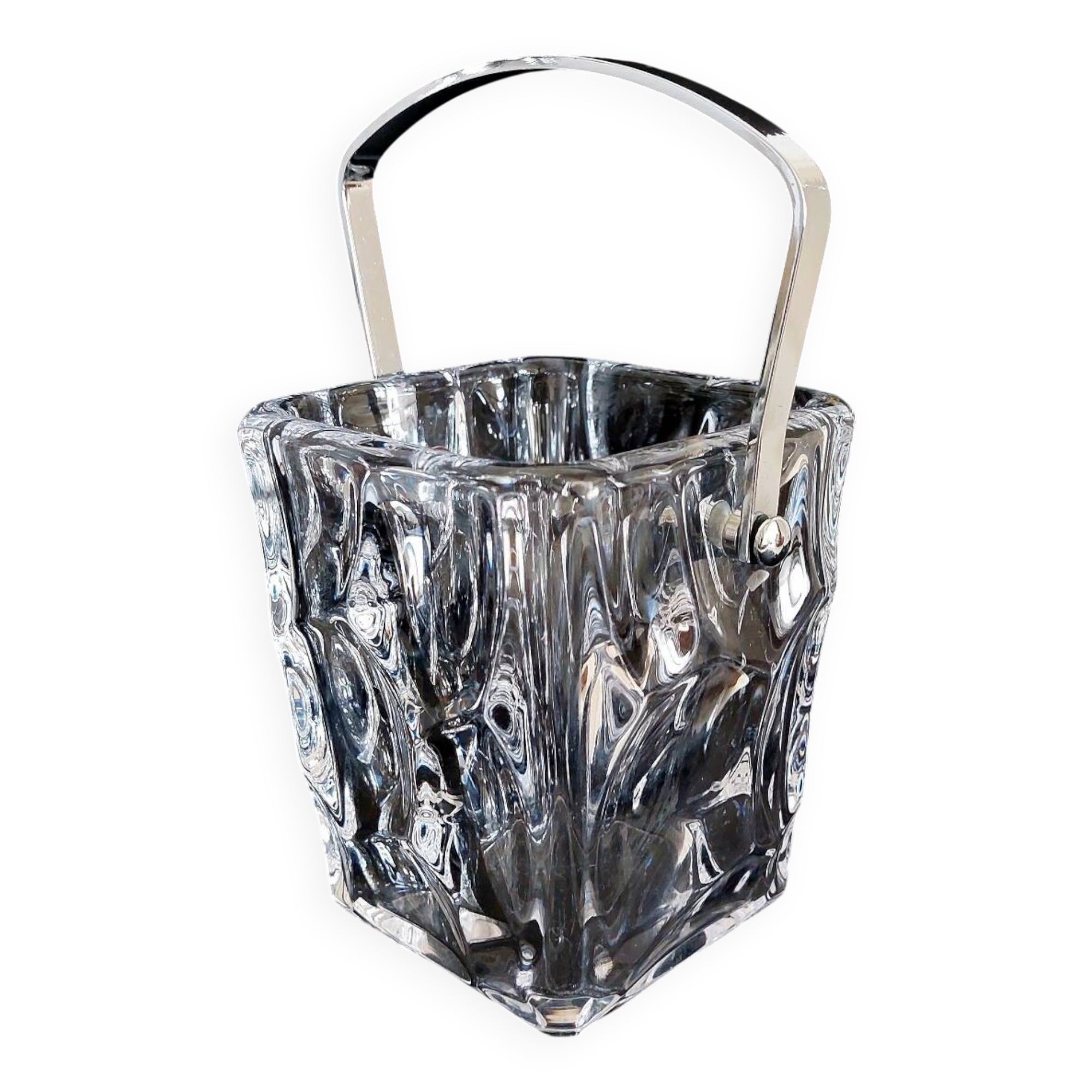 Vintage Crystal Ice Bucket