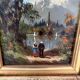 Heinrich berger, original oil painting framed, landscape image