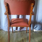 Paire de fauteuils de bridge année 50