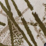 Curly wool design rug
