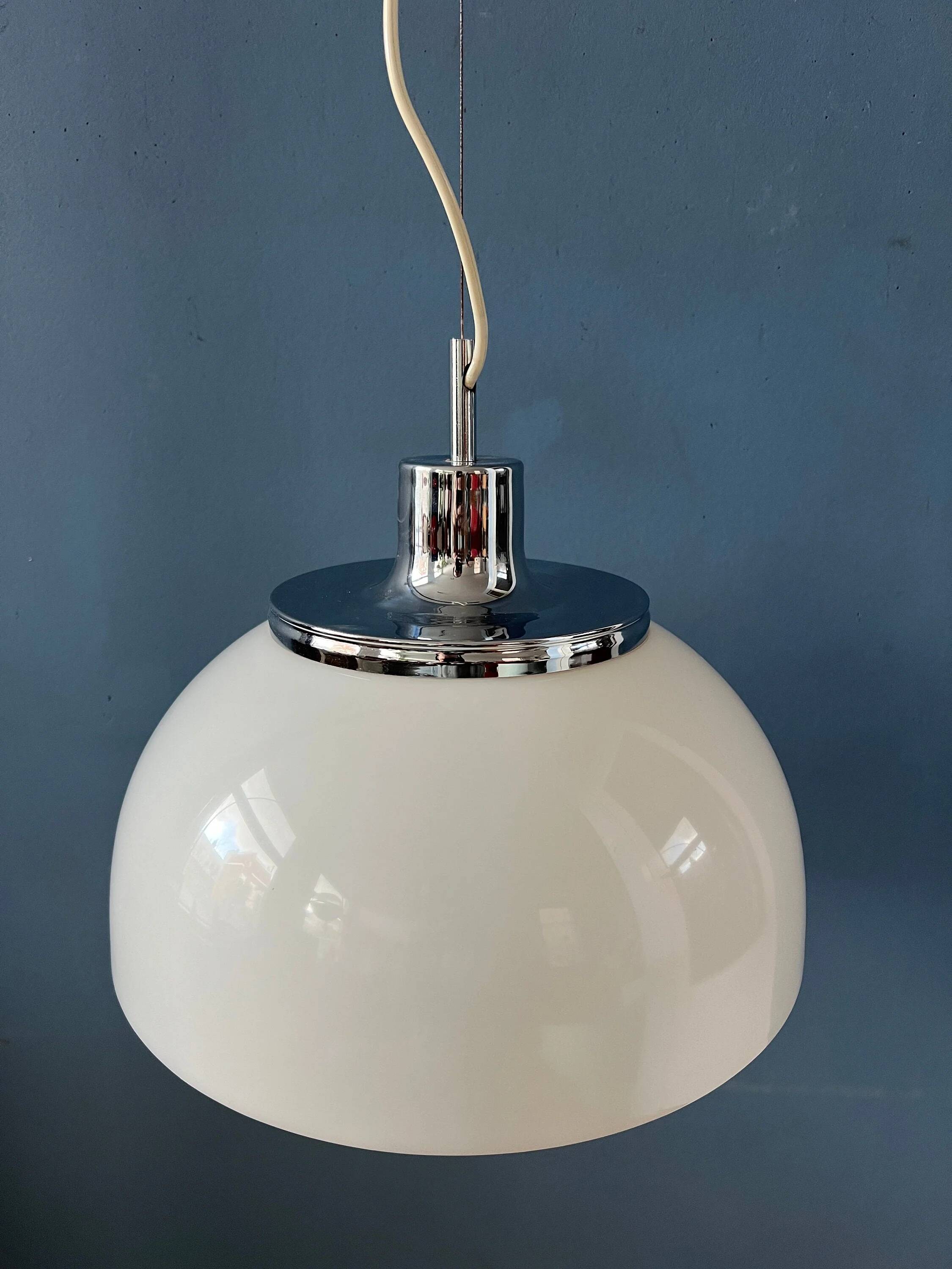 White Guzzini Faro suspension in plexiglass