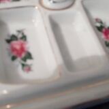 Mirror to lay porcelain rose buttons 13x24cm