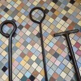 Set of 4 fireplace tools