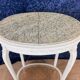 Louis XV Style Side Table or Pedestal Table in Lacquered Wood