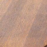 Pedestal table of the 60s in beech and oak
