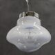 1960s Chrome Plated Chandelier with Murano Glass,  Italy