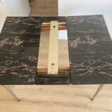 Marbled formica table & 4 chairs